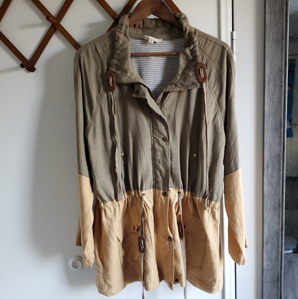 COPY - Perch by Blu PepperLong Lined Utility Jacket